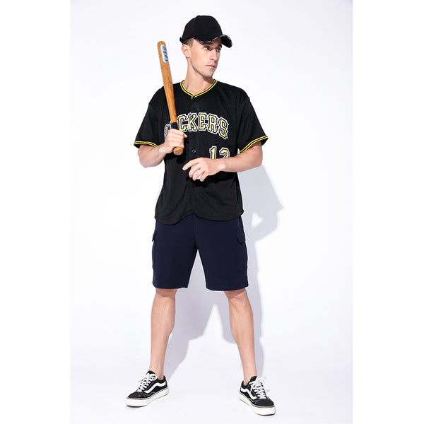 Custom Black Gold-White Authentic Baseball Jersey