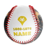 Personalized White U.S Veteran Army Photo Baseballs