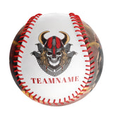 Personalized White Ghost Samurai Skull Photo Baseballs