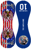 Personalized Royal American Flag Eagle Photo Baseballs