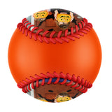 Personalized Orange Happy Halloween Pumpkin Photo Baseballs