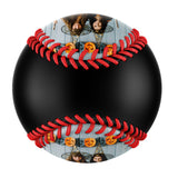 Personalized Black Happy Halloween Witch Photo Baseballs