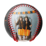 Personalized Black Happy Halloween Witch Photo Baseballs