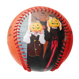 Personalized Orange Happy Halloween Pumpkin Photo Baseballs