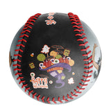 Personalized Black Happy Halloween Pumpkin Ghost Bat Photo Baseballs