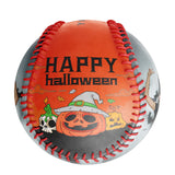 Personalized Orange Happy Halloween Pumpkin Skull Photo Baseballs