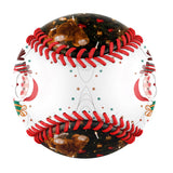 Personalized Christmas Santa Claus Gift Photo Baseballs