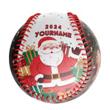 Personalized Christmas Santa Claus Gift Photo Baseballs