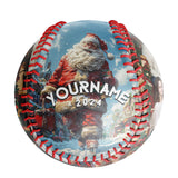 Personalized Christmas Santa Claus Photo Baseballs