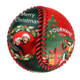 Personalized Christmas Tree Gift Photo Baseballs