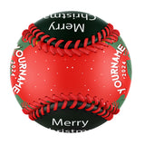 Personalized Christmas Tree Gift Photo Baseballs