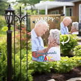 Personalized Happy Grandparents Day Photo Garden Flag