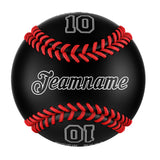 Personalized Black Leather Black Authentic Baseballs