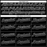 Custom Black White 3D Pattern Design Rave Splash Authentic Baseball Jersey