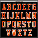 Custom Black Orange-White Authentic Baseball Jersey