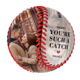 You're Such A Catch Personalized Anniversary Name Date Photo Baseballs