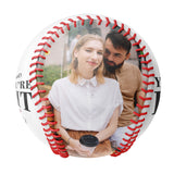 You're Hit Personalized Anniversary Name Date Photo White Baseballs