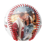 Happy Valentine's Day To The World‘s Best Boyfriend Personalized Anniversary Name Date Photo White Baseballs