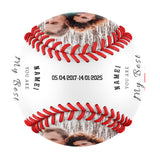 You Are Best Catch With Love Personalized Anniversary Name Date Photo White Baseballs