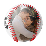 You Are Such A Catch Personalized Anniversary Name Date Photo White Baseballs