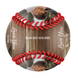 Love You To The Outfiels And Back Personalized Anniversary Name Date Photo Baseballs