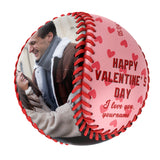 Happy Valentine's Day Personalized Anniversary Name Date Photo Baseballs