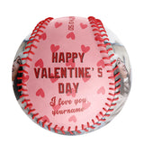 Happy Valentine's Day Personalized Anniversary Name Date Photo Baseballs