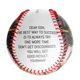 Personalized To My Son Name Baseballs