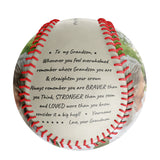 Personalized To My Grandson Name Baseballs