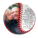 Personalized To My Husband Name Baseballs