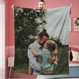 Personalized World's Greatest Dad Photo Blanket