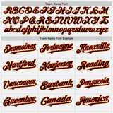 Custom White (Black Orange Pinstripe) Orange-Black Authentic Baseball Jersey