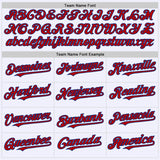 Custom White Red-Royal Mesh Authentic Throwback Baseball Jersey