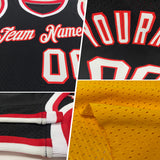 Custom Gold Maroon-White Authentic Throwback Basketball Jersey