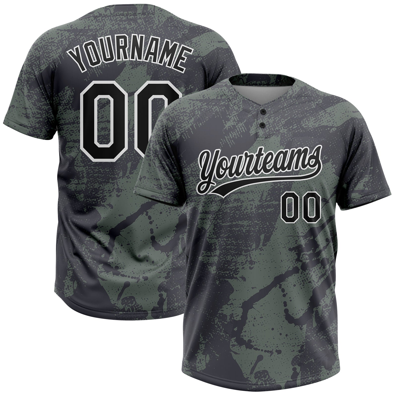 Custom White Navy-Red Two-Button Unisex Softball Jersey Discount