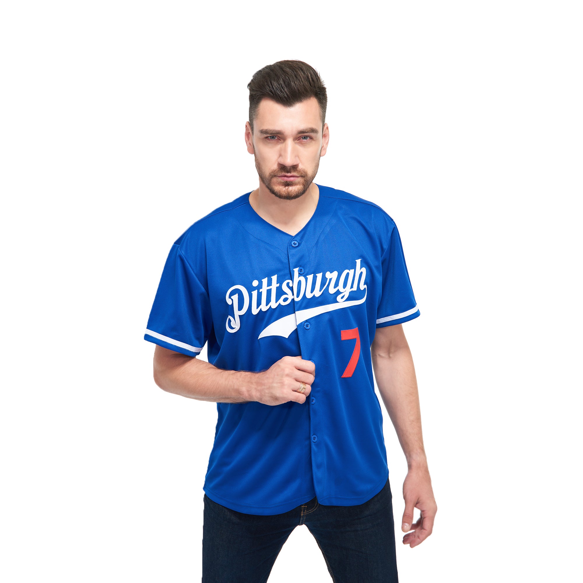 Custom Royal Red-Light Blue Authentic Baseball Jersey Sale – UKSN INC
