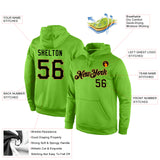 Custom Stitched Neon Green Black-Old Gold Sports Pullover Sweatshirt Hoodie